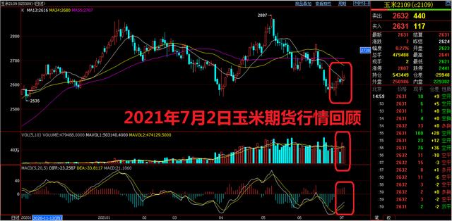 6月6日收盘玉米期货资金流出3521.52万元