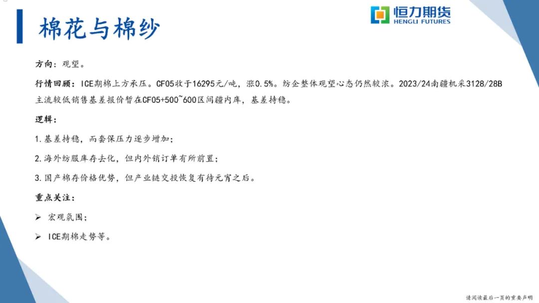 （2024年10月16日）今日棉纱期货最新价格查询