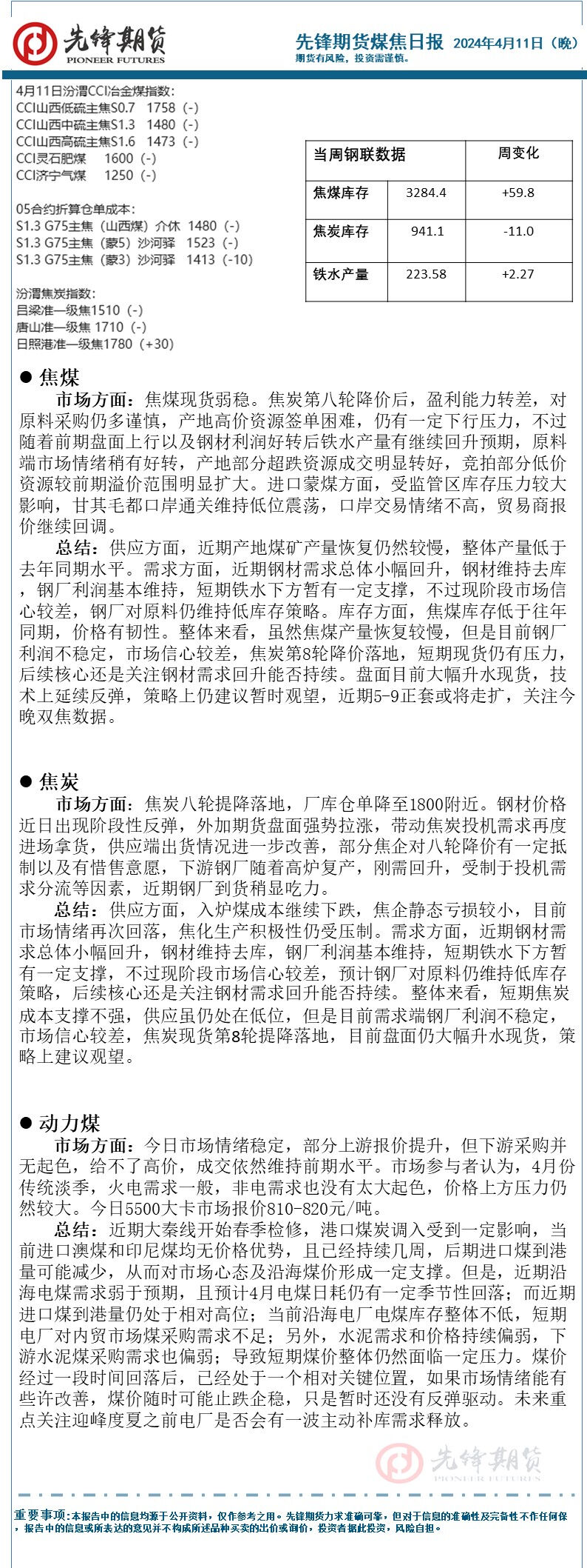 (2024年12月5日)今日焦煤期货最新价格行情查询