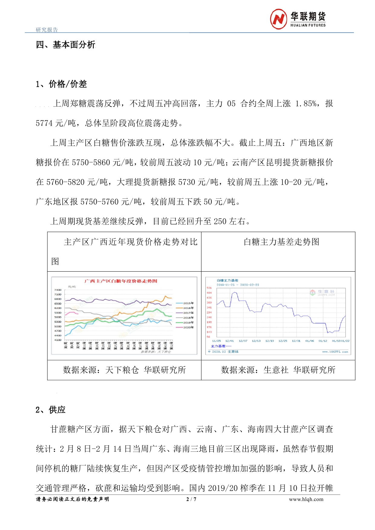 （2025年2月24日）白糖期货价格行情今日报价