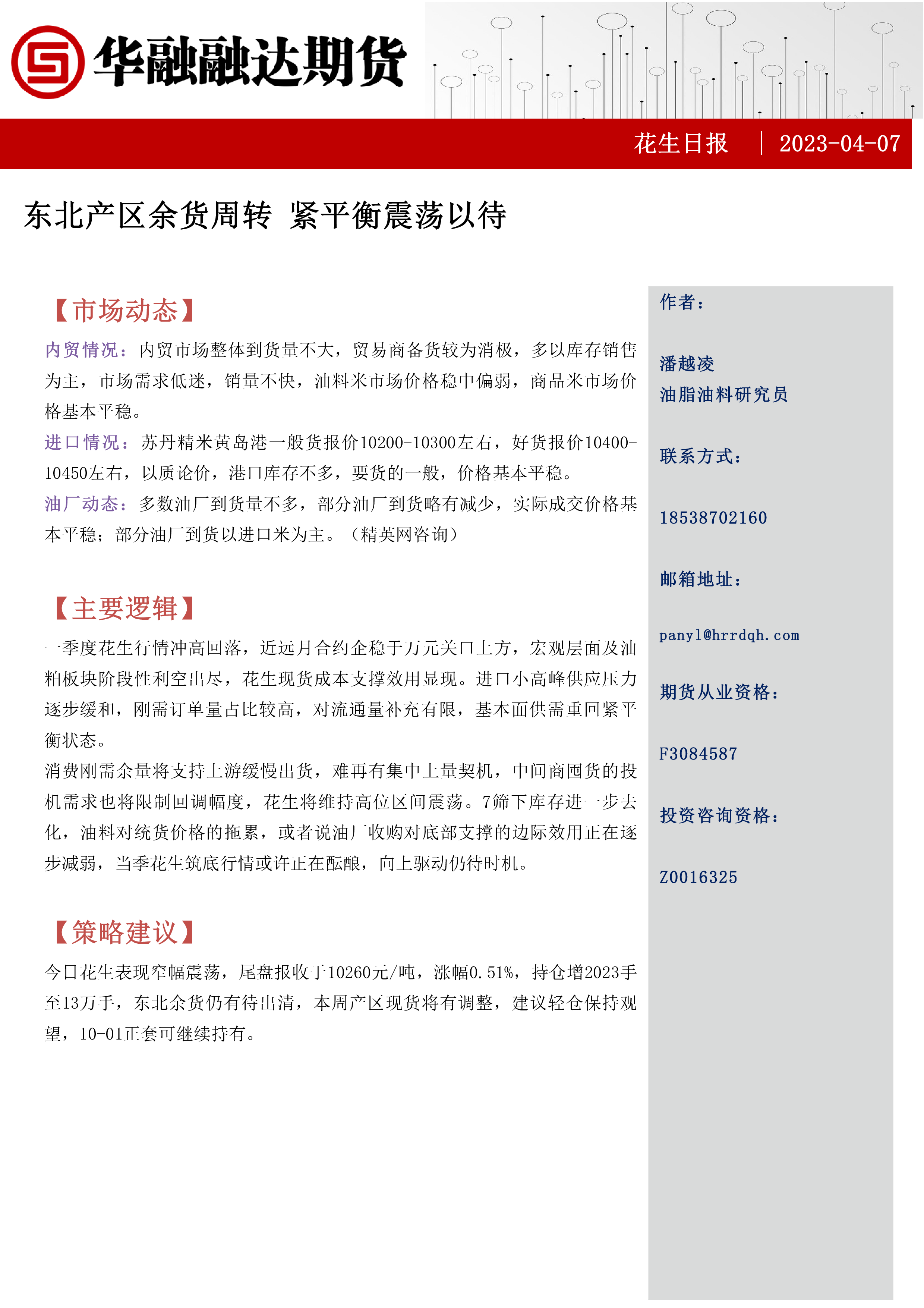 花生：市场价格震荡偏稳